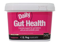 NAF Daily Gut Health 2.1kg – Everyday Digestive Support for Horses – With Prebiotics, Postbiotics & Digestive Clay – Aids Gut Balance, Condition & Feed Efficiency – Suitable for All Horses
