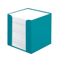 Herlitz 50015870 - Portanotas (9 x 9 cm, 700 hojas), color turquesa, color Caribbean Turquoise