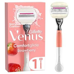 Gillette Venus Comfortglide Strawberry Scheermesje Voor Vrouwen - 1 mesje, 5 Mesjes Voor een Gladde Scheerbeurt En Een Zachte Huid