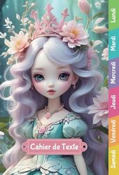 Cahier de texte: Jeux éducatifs | Intérieur couleur | CP, CE1, CE2, CM1, CM2 | Pour fille et garçon | Lignage Seyès | Format cahier 15x22 cm | Thème Fairy - Princesse