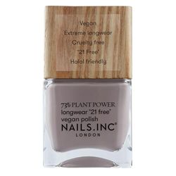 Nails Inc - WHAT'S YOUR SPIRITUALITY Plant Power vernis à ongles - 73% Plant Based, 100% Vegan & non testé sur les animaux - Manucure parfaite, gris élégant - Nail Art écologique