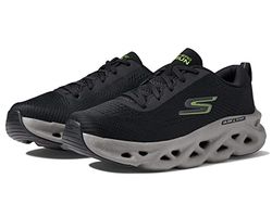 Skechers herr Sneaker 220303 Bklm, Svart och limetextil syntetisk, 42 EU