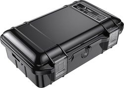 PELI M60 Micro Case – Protezione compatta per attrezzature di valore e utensili compatti; Resistente all’acqua, alla polvere e agli urti; Volume 2 litri; Colore: NERO