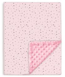 Couverture Bébé Et Enfant en Minky Douce Et Coton Oeko Tex pour Lit Bebe - 100x135 Cm - Couverture Enfant Maternelle pour Sieste - Plaid Bebe - Cadeau Naissance Fille Ou Garçon - Couette Bébé Hiver