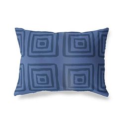 BonaMaison Fundas para Cojínes, Azul Funda de Almohada para Sofá Coche Silla Oficina Cama Decorativa Moderna Decoración del Hogar, 45x60 Cm - Diseñado y Fabricado en Turquía