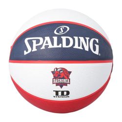 Spalding - EUROLEAGUE Team SZ7 - Baskonia Vitoria Gasteiz - Basketbal - Maat 7 - Basketbal - Materiaal: Rubber - Outdoor - antislip - Uitstekende grip - Zeer sterk