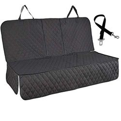 CBROSEY Honest Bench Fundas de Asiento de Coche para Perro con Solapa Lateral, Funda para Asiento de Perro, para Coches, Camiones y SUV, Impermeable y Antideslizante para Asiento Trasero