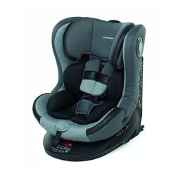 Foppapedretti, FP360, silla de coche giratoria 360°, grupo 0+/1/2/3 (0-36 Kg), IsoFix, para niños desde el nacimiento hasta los 12 años aproximadamente, Silver