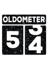 Oldometer 53-54 Years Old Funny 54th Birthday Men: Lined Journal For Men And Women : 6"x9" 120 blank lined pages To Write Notes, Challenges, To-do List,.... And Mood
