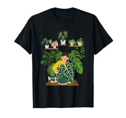 Giardino Amante delle piante d'appartamento Alocasia Frydek Monstera deliciosa Maglietta