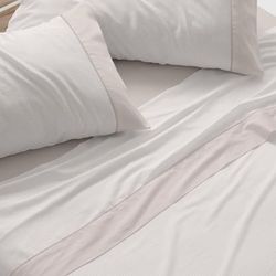 Burrito Blanco | Juego de sábanas | Cama de 135cm. (+Medidas Disponibles) | Diseño 297 | Color Beige (135x190/200cm.)