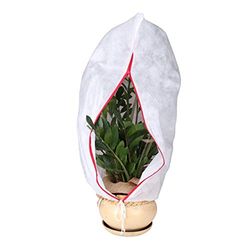 GARDENIX Plantenbescherming winter potplantenzak, vorstbescherming, winterbescherming, met ritssluiting en trekkoord 50 x 80 cm (2 stuks)