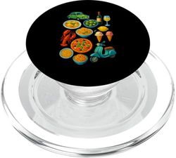 Sabor de Italia Comida Vacaciones Amante de la pasta italiana PopSockets PopGrip para MagSafe