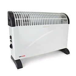 StayWarm Convectorverwarming 2000 W met ventilatorondersteuning, 3 warmtestanden en koud horloge - wit - F2406WH