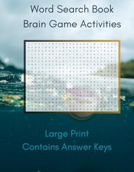 WordSearch Book Brain Game Activities: WordSearch Activity Book