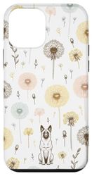 Belga Malinois Dente di Leone Sogno Maligator Schizzo Floreale Custodia per iPhone 12 mini