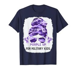 Purple Up Para El Mes De Los Niños Militares Niño Militar Camiseta