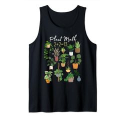 Plantas Matemáticas Amantes de las plantas Planta divertida Camiseta sin Mangas