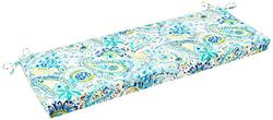 Pillow Perfect Outdoor | Indoor Gilford Baltic-Cuscino per Panca, Poliestere, Blu, 18" x 45"