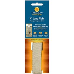 Lamplight Replacement Cotton Flat Wick - 3/4", 3pk,White