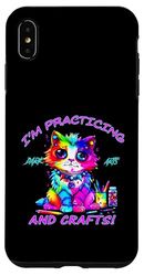 Funny dark arts alternative gothic kitten cat art crafting Case for iPhone XS Max
