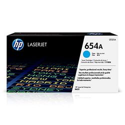 HP CF331A 654A Original LaserJet Toner Cartridge, Cyan, Single Pack