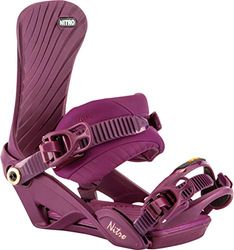 Nitro Snowboards Ivy Bdg'19 Freeride Freestye All-Mountain Highend Carving Fixation de Snowboard pour Femme S/M Port Rot