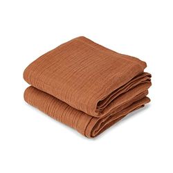 NUUROO Bao Muslin Cloth – 2 stuks – karamel koffiebruin