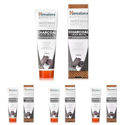 Himalaya, Whitening Antiplaque Toothpaste, Charcoal + Black Seed Oil, Mint, 4.0 oz (113 g) (Pack of 4)