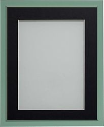 Frame Company Drayton Range 12x10-inch Green Picture Photo Frame with Black Mount For Image Size 6x4-inch