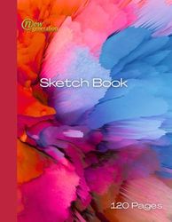 New Generation - Sketch Book 8.5 x 11 inches -120 Pages White Paper for Drawing and Coloring ,Ideal for School art classes and home schooling ,