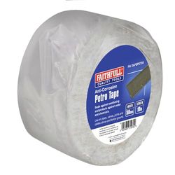 Faithfull FAITAPEPET50 Petro Anti-Corrosion Weatherproof Tape 50mm x 10M for Protection of Exposed Metal Pipework