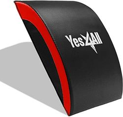 Yes4All Tappetino per Esercizi Addominali con Supporto per Coccige e Senza, Base Pieghevole per Sit‑up, Attrezzo per Allenamento Core e Zona Lombare