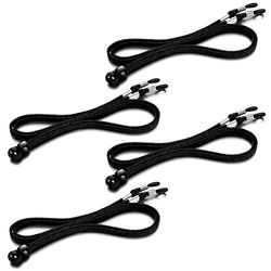 Brillen Riemen Ketting, Bril Houder Leer voor Non-Slip Brillen Cord Retainer Lanyard, 4 Stks