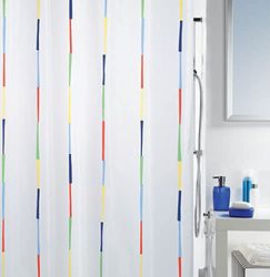 Spirella Tenda da Doccia in Poliestere Dario 180x200 cm Multicolor
