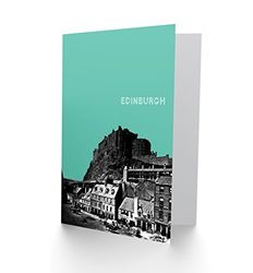 Wee Blue Coo Grassmarket Edinburgh Scottish Landmark Teal Greetings Card