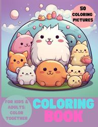 Coloring Book: Cute and Squishy Animals