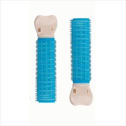 Pinces à bigoudis volumisantes, bigoudis naturels duveteux, pinces à rouleaux bricolage, bigoudi de coiffure en plastique, outil portable pour cheveux bouclés, bleu