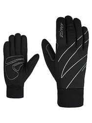 Ziener Unica, Guanti da Sci di Fondo/Nordico/Crosscountry, Softshell, Antivento, Traspiranti Donna, Nero, 8