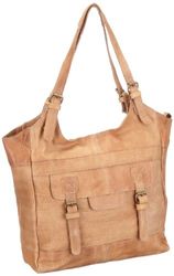 PIECES DANA LEATHER BAG AU11 17033466, Borsa con manico donna, 30x30x30 cm (L x A x P), Beige (Beige/NATURE), 30 * 30 * 30 cm (L x A x P)