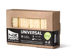 NZERO - Barrette di sciolina biologica universale per sci e snowboard, confezione da 4 x 50 g, cera ecologica naturale per tutti i tipi di neve, modello bianco da 5 °C a -5 °C