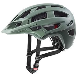 uvex finale 2.0 - säker mtb-hjälm för kvinnor och män - individuell justerbar passform - utbyggbar med LED-ljus - moss green matt - 52-57 cm