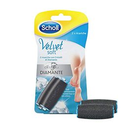 Scholl Fluwelen gladde diamant pedi navulling regelmatig grof 2 stuks