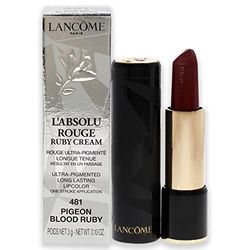 Lancôme l'Absolu Rouge Ruby Rossetto Cremoso, 481 Pigeon Blood Ruby, 4.2 g