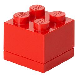LEGO - Mini caja 4, color rojo (Room Copenhagen A/S 40111730)
