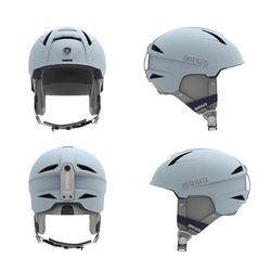 Briko Helmet pour Femmes, Matt Heather Light Blue-Cloud Burst Blue, S
