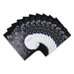 Landre, quaderno A4, 80 g/m2, carta senza pasta di legno, confezione da 10 rigatura 3, classe terza 16 fogli