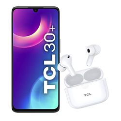 TCL 30+ - Smartphone Dual Sim + Auricolari Wireless TCL 108, Display 6.7" AMOLED 60 Hz, FULL HD+, 128 GB, 4GB RAM, Tripla Camera da 50 Mpx, Android 12, Batteria 5000 mAh, Muse Blue [Italia]