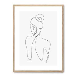 Cuadro woman line art v_FASE5