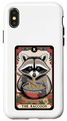 The Raccoon Tarot Card Japanese Ramen Noodles Raccoon Case for iPhone X/XS
